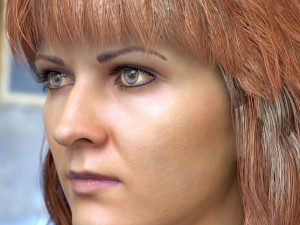 Woman head v3 3D 모델