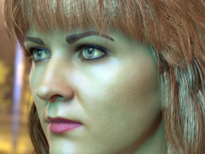 Woman head v3 3D 모델