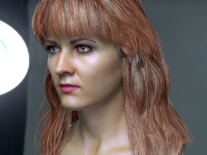 Woman head v3 3D 모델