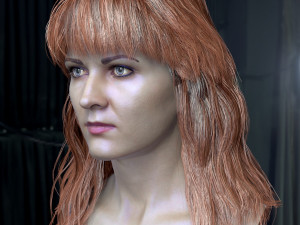 Woman head v3 3D 모델