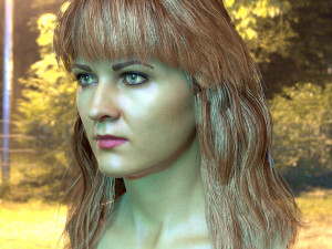 Woman head v3 3D 모델