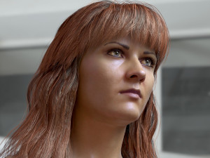 Woman head v3 3D 모델