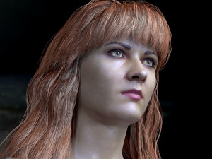 Woman head v3 3D 모델
