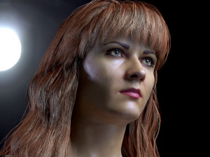 Woman head v3 3D 모델