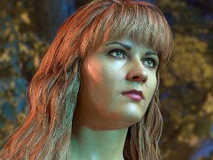 Woman head v3 3D 모델