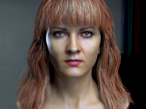 Woman head v3 3D 모델