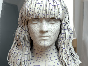 Woman head v3 3D 모델