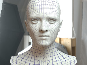 Woman head v3 3D 모델