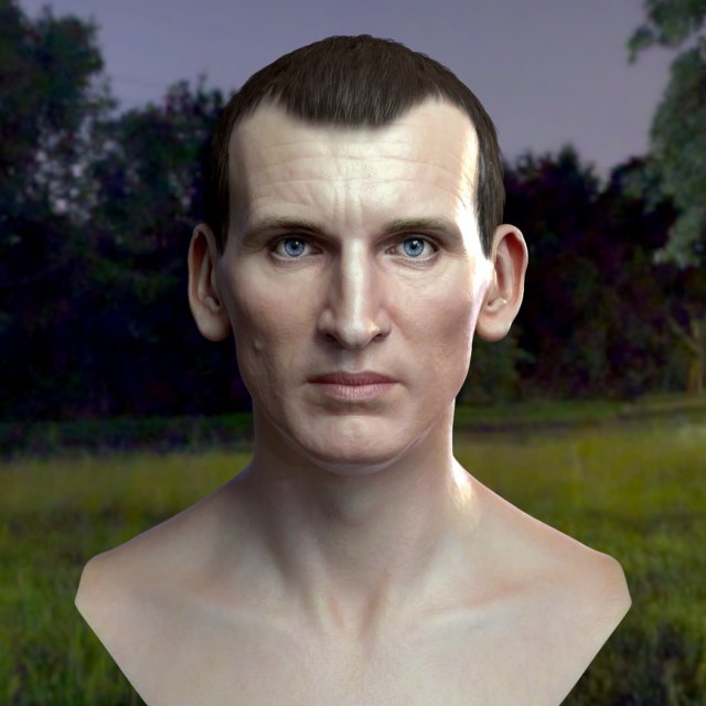 Christopher eccleston head Modelo 3D .c4d .max .obj .3ds .fbx .stl .blend 