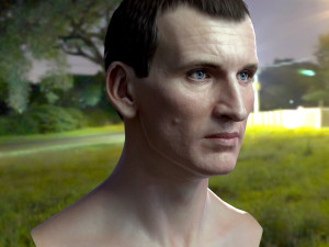Christopher eccleston head Modelo 3D