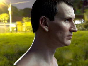Christopher eccleston head Modelo 3D
