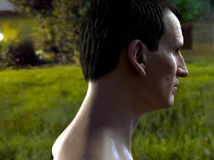 Christopher eccleston head Modelo 3D
