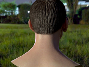 Christopher eccleston head Modelo 3D