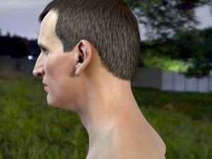 Christopher eccleston head Modelo 3D