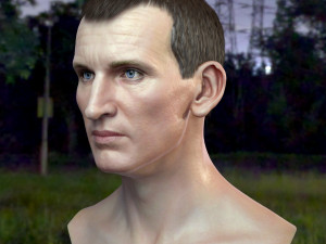 Christopher eccleston head Modelo 3D
