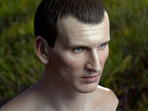 Christopher eccleston head Modelo 3D