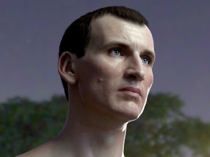 Christopher eccleston head Modelo 3D