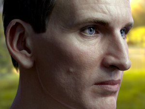 Christopher eccleston head Modelo 3D
