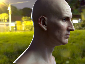 Christopher eccleston head Modelo 3D