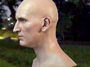 Christopher eccleston head Modelo 3D