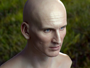 Christopher eccleston head Modelo 3D