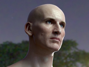 Christopher eccleston head Modelo 3D