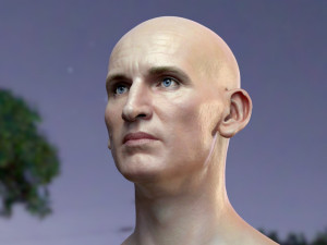 Christopher eccleston head Modelo 3D