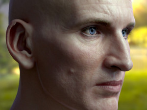 Christopher eccleston head Modelo 3D
