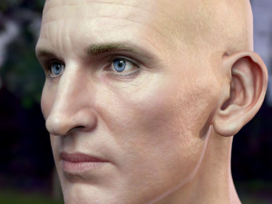 Christopher eccleston head Modelo 3D