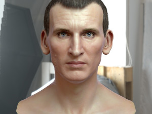 Christopher eccleston head Modelo 3D