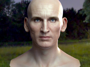 Christopher eccleston head Modelo 3D