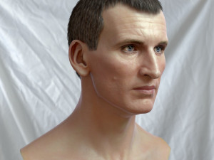 Christopher eccleston head Modelo 3D