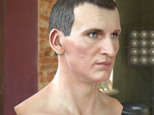 Christopher eccleston head Modelo 3D