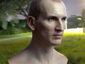 Christopher eccleston head Modelo 3D