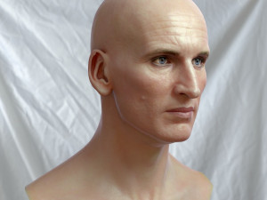 Christopher eccleston head Modelo 3D