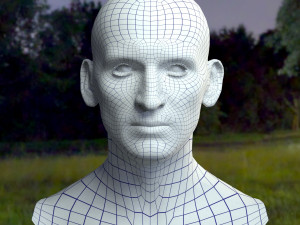 Christopher eccleston head Modelo 3D