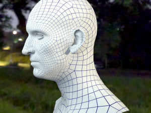 Christopher eccleston head Modelo 3D