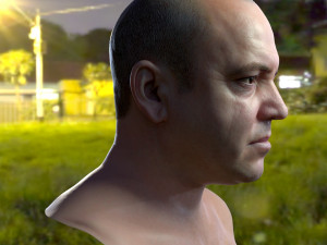 Human head v2a Modello 3D