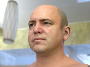 Human head v2a Modello 3D