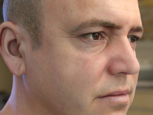 Human head v2a Modello 3D
