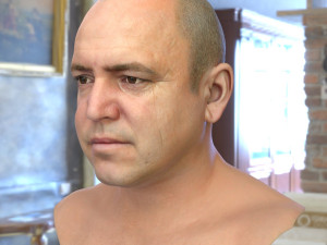 Human head v2a Modello 3D