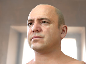 Human head v2a Modello 3D