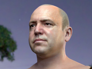 Human head v2a Modello 3D