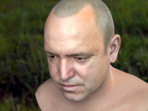 Human head v2a Modello 3D
