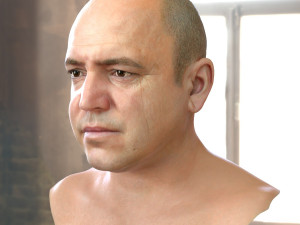 Human head v2a Modello 3D