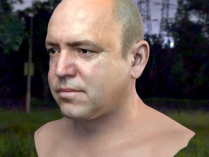 Human head v2a Modello 3D