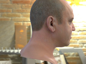 Human head v2a Modello 3D