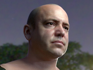 Human head v2a Modello 3D