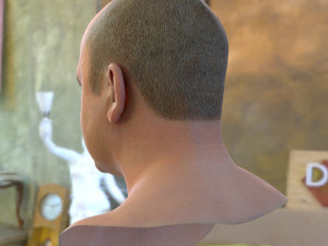 Human head v2a Modello 3D