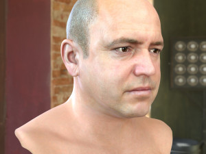 Human head v2a Modello 3D